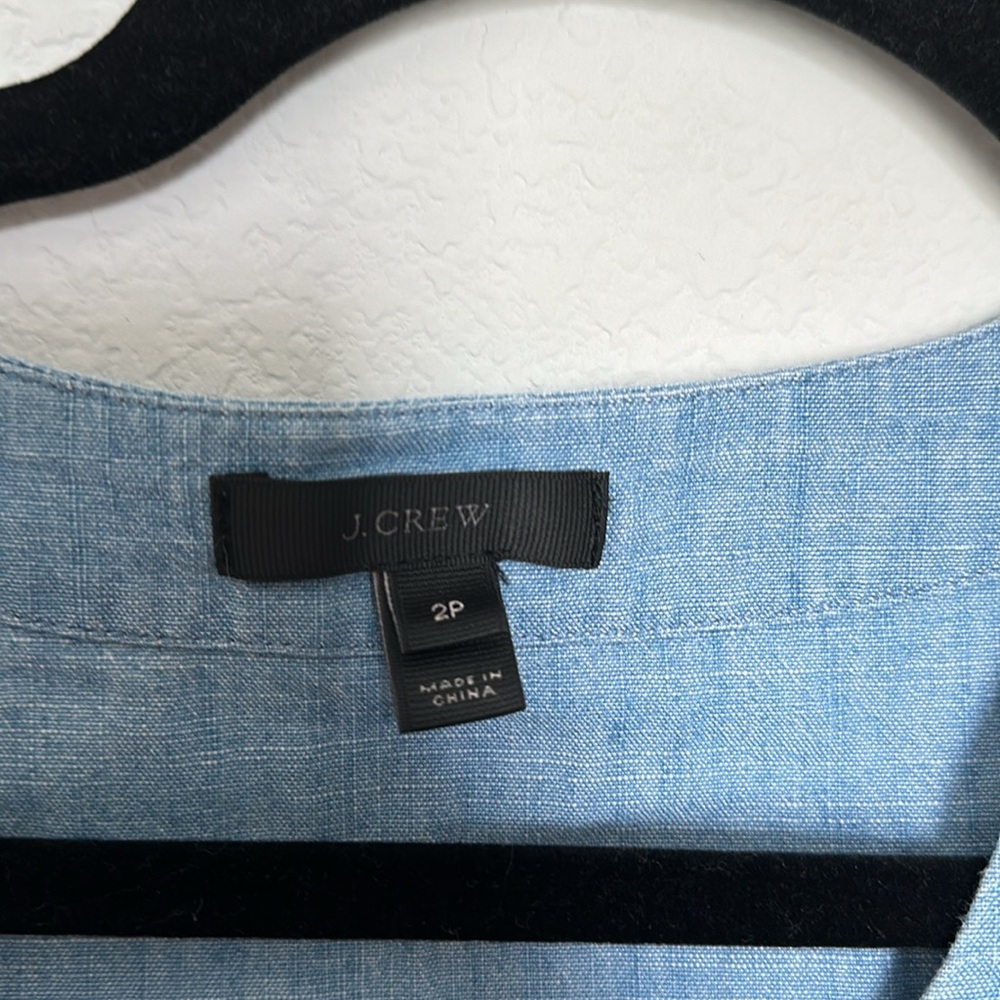 J Crew Denim Top - Picture 4 of 5